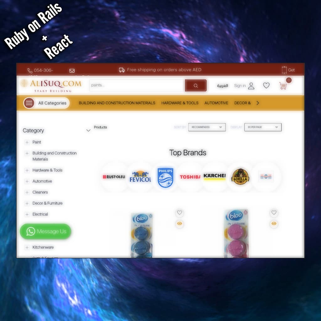 Ecommerce Platform to Buy Tools and Material Goods